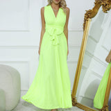Cross-Back Sexy Tie Dress Long Dress Dress-Outfit