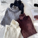 Pullover Women Sweaters Autumn Winter 2022 Cashmere Elegant Knitted Jumper Sweater Warm Tops Soft Pull Femme