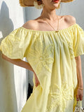 Dress Women's Long Dress Design Embroidered European Quality Women's Summer