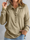 Toloer Color Sweater Women's Single Breasted Lapel Long Sleeve Loose Casual Bottom Jacket Autumn Winter New-Outfit