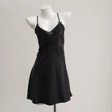 Lace Bow Deep V Seduction Lace Lace Ice Slings Beautiful Back Pure Lusty Sexy
