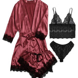 Women's Pajamas Sex Underwear Plus-Size Home Clothes New Lace