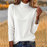 Sheintemu West Wind Long Sleeve Autumn Winter Turtleneck Sweater Women's
