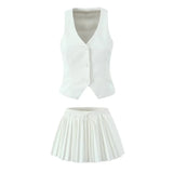 Homemade New Women's Sleeveless Buttoned
