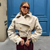 Tie With Long-Sleeved Wind Coat Jacket 2025 New Products In The Spring And