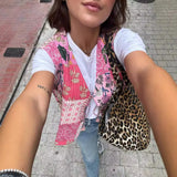Wear 2025 Street Fashion Cotton Suit With Women's Vest Short Vest Autumn And Winter