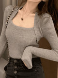 Rib Knit Sweater-Outfit
