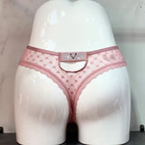 V Drowsing Hollow Lady T-Shirt T-Shirt Lace Trousers Love Lace Cotton Crotch Large-Size Thong Trousers Low-Rise