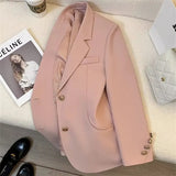 Toloer 2024 New Khaki Blazer Female Retro British Style Advanced Design Sense Versatile Small Suit-Outfit