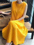 Tank Summer Female Fashion Casual Clothing Elegant French Dress Clothes Dresses for women Maxi Long Beach Sundress