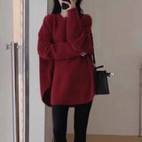 Sweater Soft Waxy Laziness Cover 2024 Spring New Style Light Mature Small Loose Knitted Blouse-Outfit