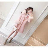 Winter New Hooded Sheep Sheared Fur Coat Wool Coat Women's Medium And Long Imitation Fox Hair Thickened Korean Slim