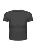 Basic Solid Crop Tee-Outfit
