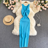 Women's Summer New Sexy Kinesith Heart-Scuttered Fashion Two-Pin Knitted