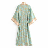 Women's Turquoise Positioning Printing Tie Uniform