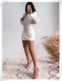 White Hollow Out Waist Back Office Ladies Blazer Femme Autumn Spring Jacket Coat 2022 Women Slim Bodycon Blanche Veste