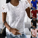Explosion Women's 2025 Summer New T-Shirt Back Jacket Lace