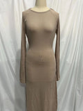 Sexy Bareback Dress Knitted Thin Autumn And Winter 2025 Holiday
