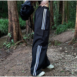 Pocket Side Stripe Sweatpants-Outfit