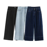 New High-Waisted Skinny And Ankle Wide-Leg Jeans 5862093-Outfit