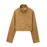 Pocket Women's Texture Collar Coat Effect Velvet Face 2025 Long Sleeve Single Row Buckle