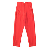 Workplace Women's Display High Waist Waist Suit Trousers 38 Color Reduced Age And Ankle