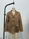 Women's New 2025 Fashion Free Single-Dbutton Casual Suit