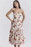 Women's Clothing 2026 Spring And Summer New Sweet Spicy Slings Solid Color A Smash Flower Cake Dress