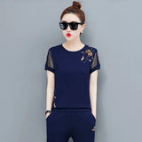 tracksuit 2 piece set women summer two piece set top and pants korean fashion clothing lounge wear 2022 womens clothes