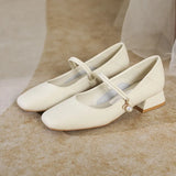 Toloer Head Mary Jane Shoes Female 2024 New Summer Fairy Wind Elegant In Thick Heel Gentle Silver Single Shoes With