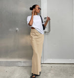 Toloer And Summer New Simulation Silk Skirt Satin Bread Hip Skirt Women Casual Color Tintail