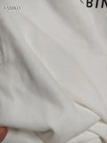 Sign Print Tee T-shirt White Cotton Summer Tshirt 2023 Casual Tops Femme Fashion Streetwear Tee Shirts O-Neck Pullover-Outfit