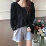Toloer And Autumn 2023 New Korean Version Loose Lazy Wind Thin Hoodie Hoodie Female Tide Ins Long Sleeve