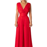Fashionable Summer New Slim Jumpsuit High Waist Slimming Straight Broad Leg Pants