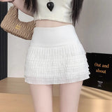 Skirts 100-Fold Skirt Women Autumn And Winter High-Waisted Small College Style Half-Dress Summer Skirt Large Size A Word Thin Lattice