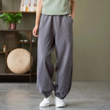 Old Dad Lantern Pants Women Spring And Autumn High-Waisted Women's Trousers Loose Cotton Trousers Halen Trousers Wide Leg