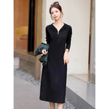 Toloer Vest With Black Hooded Dress Women's 2024 Summer New Casual Foreign Fashion Dress Two Sets-Outfit