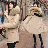 Cotton-Padded Coat Women 2023 Winter New Korean Version In The Long Down Cotton-Padded Jacket Thick Leisure Loose Cotton-Padded Jacket Women-Outfit