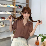 Toloer 2023 New Women's Versatile Short-Sleeved Shirt