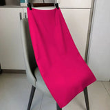 And Summer 2025 New OL Commuter Professional Bag Hip Skirt In The Long Black High-Waist A Word Straight Suit