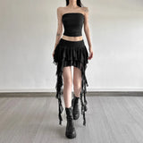 2025 Summer New Women's Clothing Pure Hot Girl High Waist Irregular Design Short