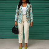 Women's Clothing 2025 Autumn And Winter 2025 New Female Fashion Temperament Tied With Blazer Pants Two-Set