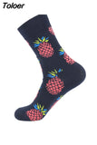 Funny Socks Women &men New 2023 Cute Autumn Winter New Year Santa Claus Christmas Fruit Animal Fish Happy Socks