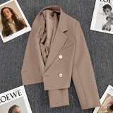 Toloer Jade Green Suit Jacket Female Autumn 2024 New Small Person Temperament Casual Versatile Small Suit Woman-Outfit