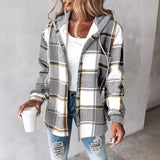Leisure Explosion Lady Big Lattice Lady Jacket Lattice Autumn Winter