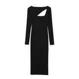 New Asymmetrical Slimming Dress With Open Design 5584455-Outfit