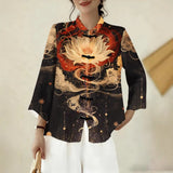 2025 3D Digital Print Round-Neck Sweater Knitted