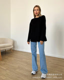 And Autumn 2025 New Solid Color Long-Sleeved T-Shirt Women's Loose Basic Casual Pure Cotton T-Shirt