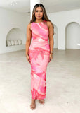 Women's Clothing 2025 Spring And Summer Women's Temperament Sexy Print Slim Waist Thin Senior Dress