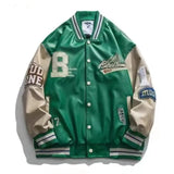 new spring American letter embroidery jackets coat men's Y2K street retro baseball uniform couple loose all-match